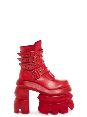 Never A Sellout Ankle Boots - Red