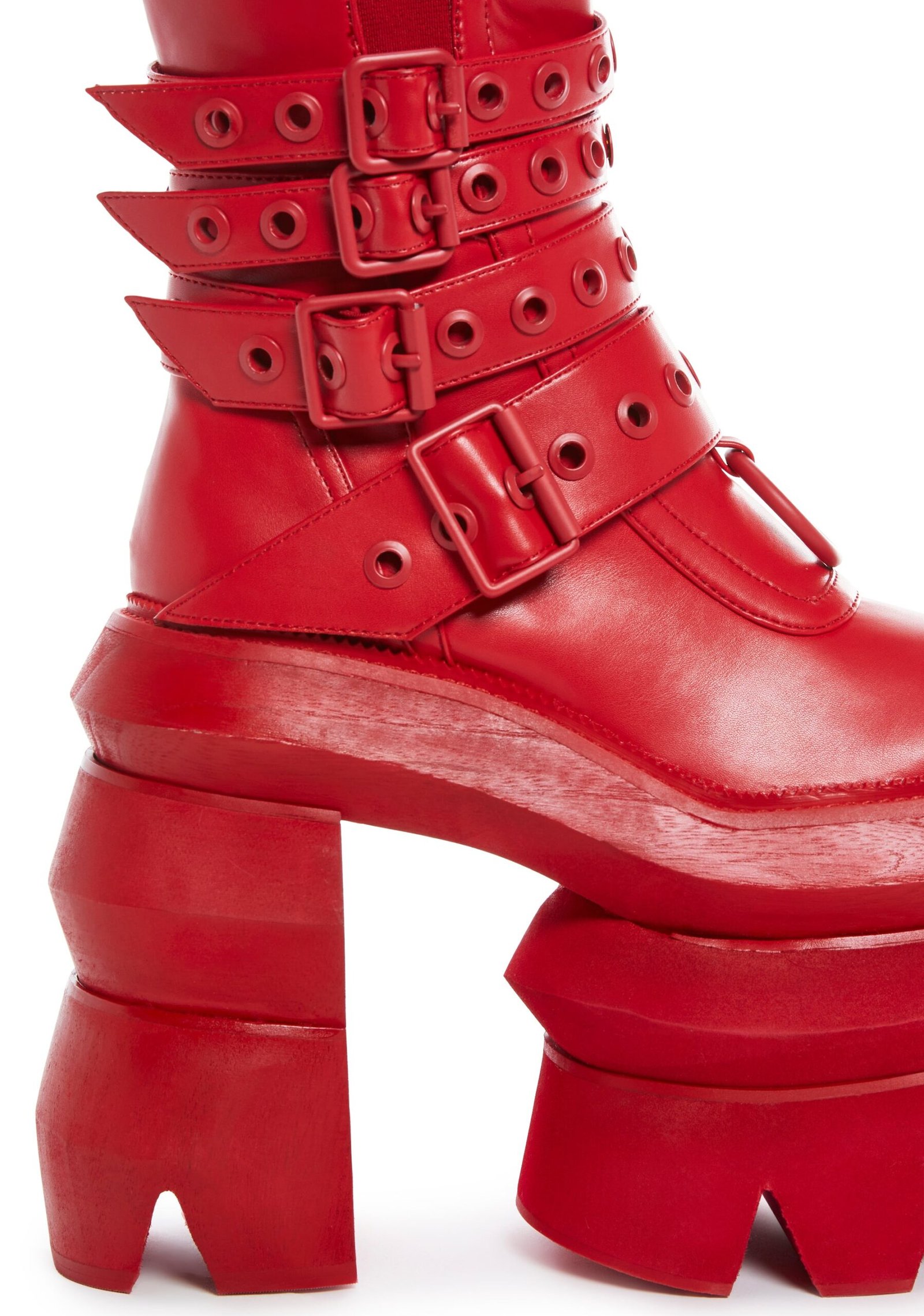 Never A Sellout Ankle Boots - Red - Image 2