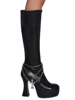 Wicked Descent Knee High Boots