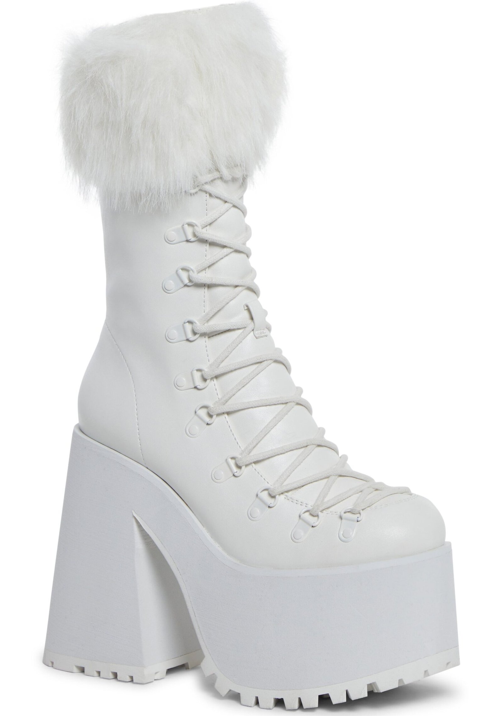 Snow Bunny Lace-Up Boots - White - Image 2
