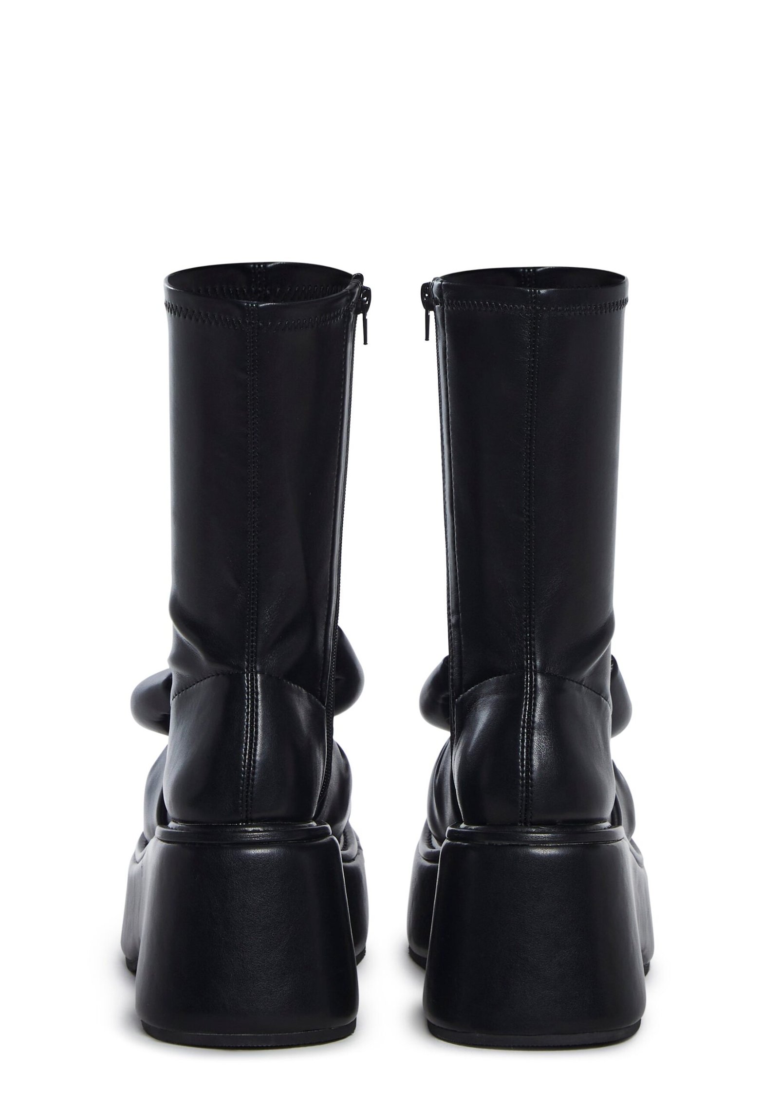 Make It Mine Bow Booties - Black - Image 4