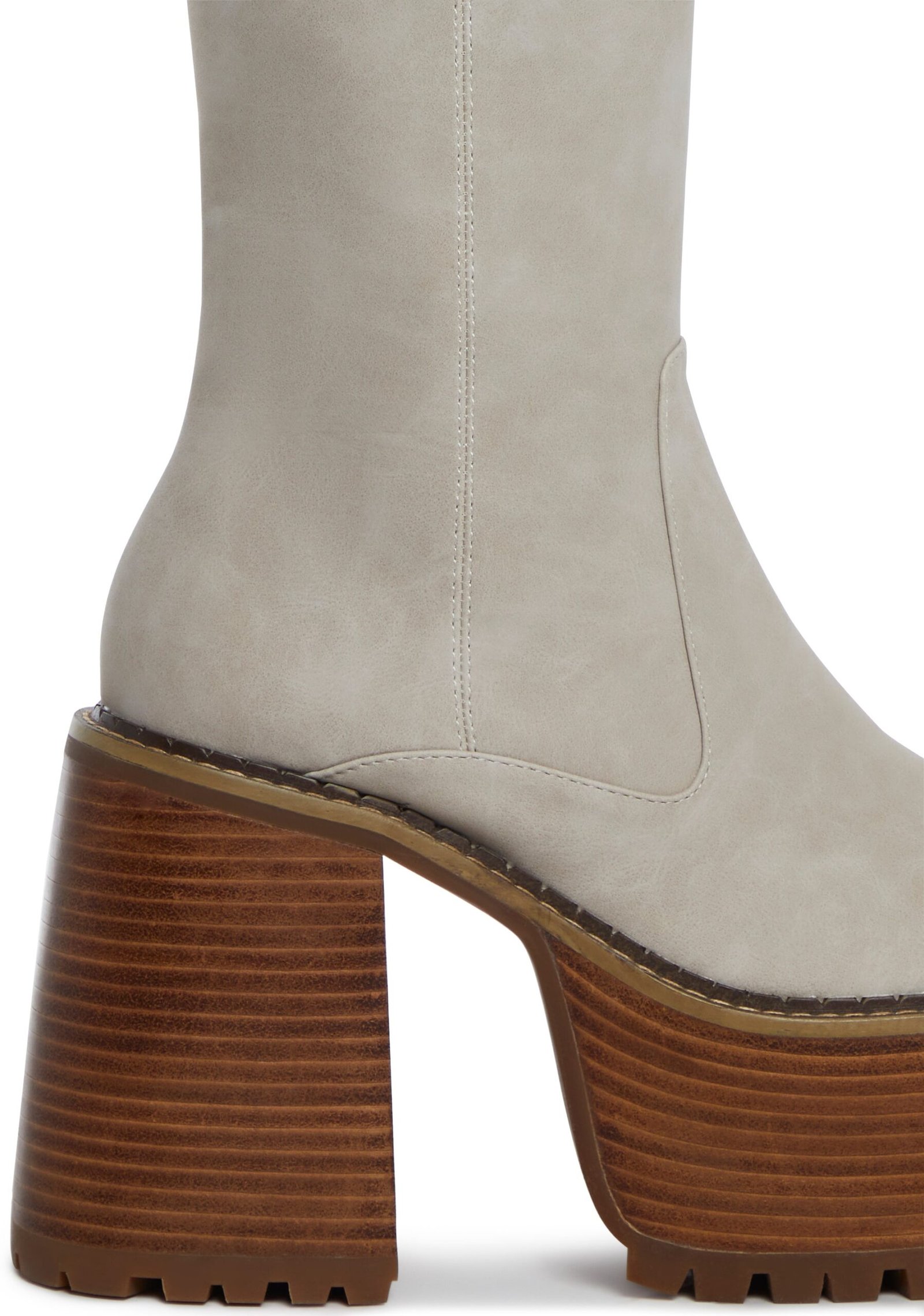 Vintage Soul Knee High Boots - Off White - Image 2