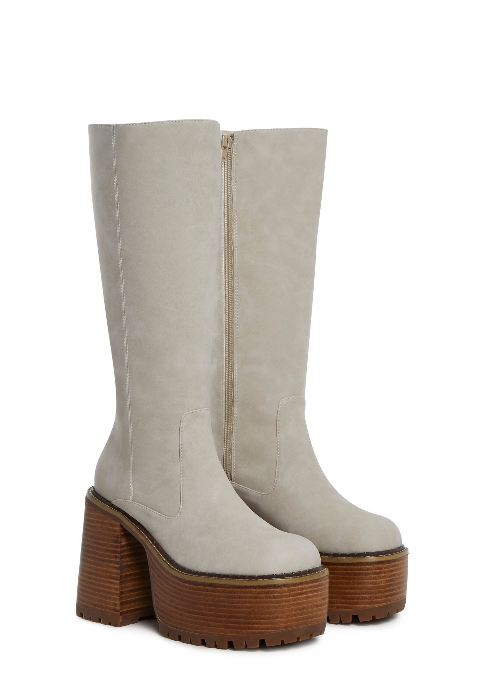 Vintage Soul Knee High Boots - Off White - Image 3