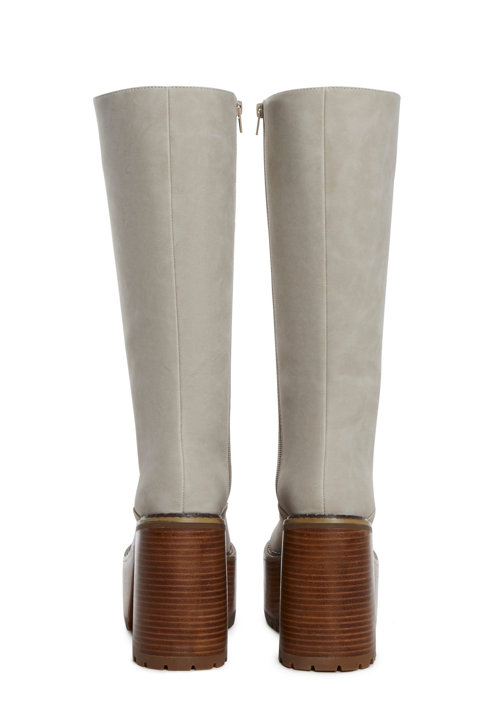 Vintage Soul Knee High Boots - Off White - Image 4