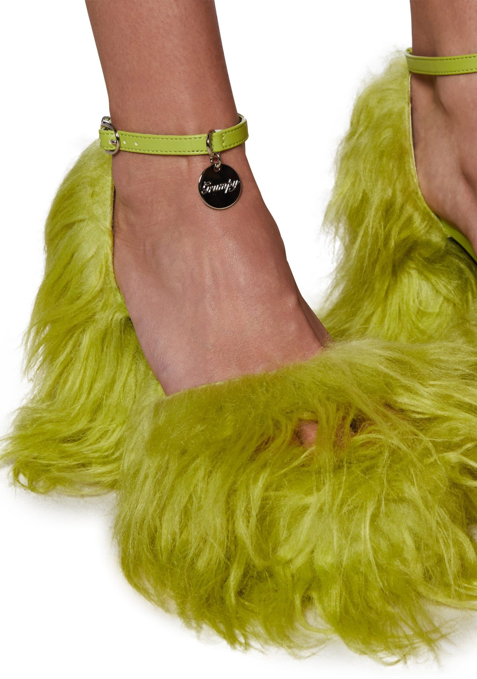 Your Pet Fuzzy Faux Fur Platform Heels - Image 2