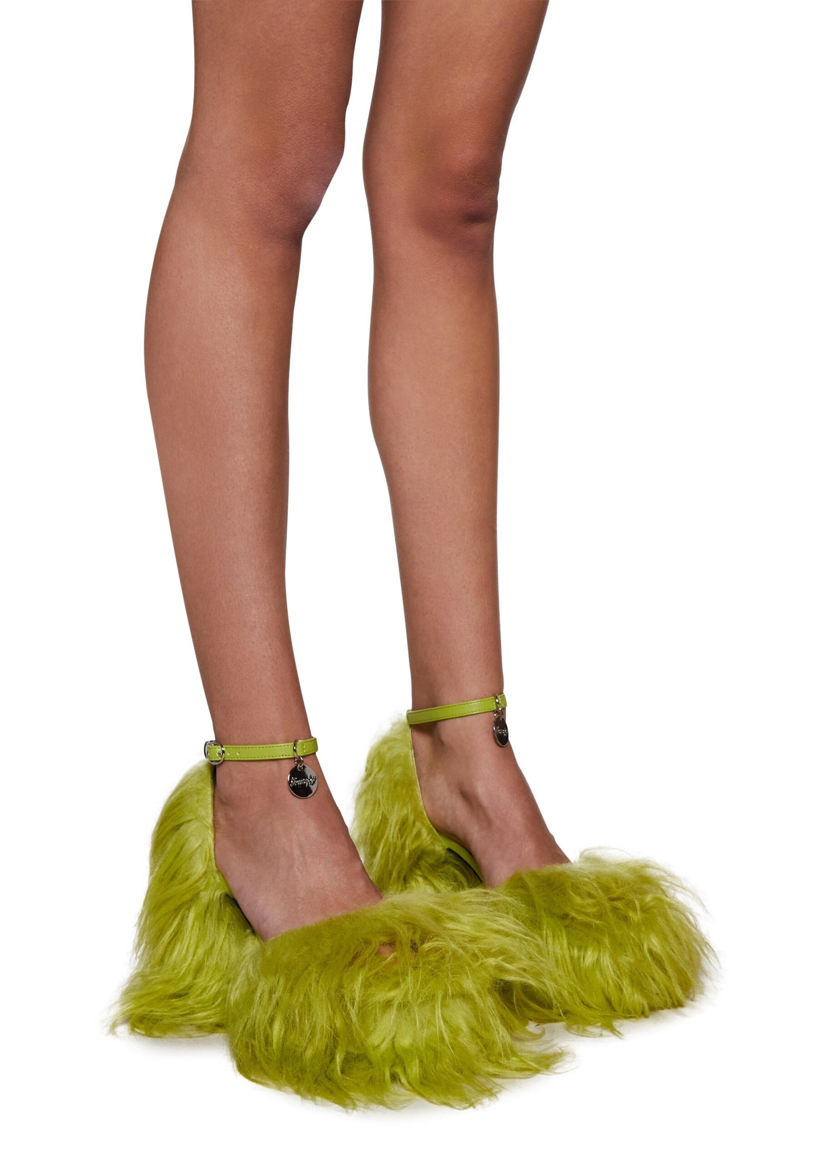 Your Pet Fuzzy Faux Fur Platform Heels - Image 3