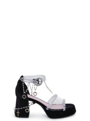 Holy Revelation Platform Sandals - Black