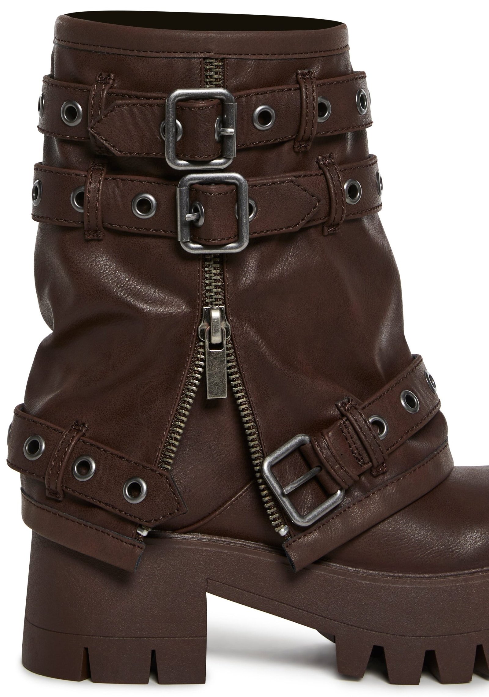 Warp Combat Boots - Brown - Image 2