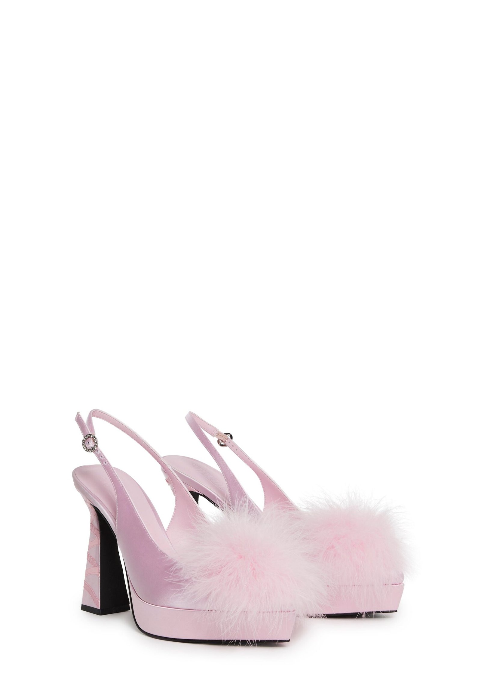 In My Boudoir Marabou Heels - Image 3