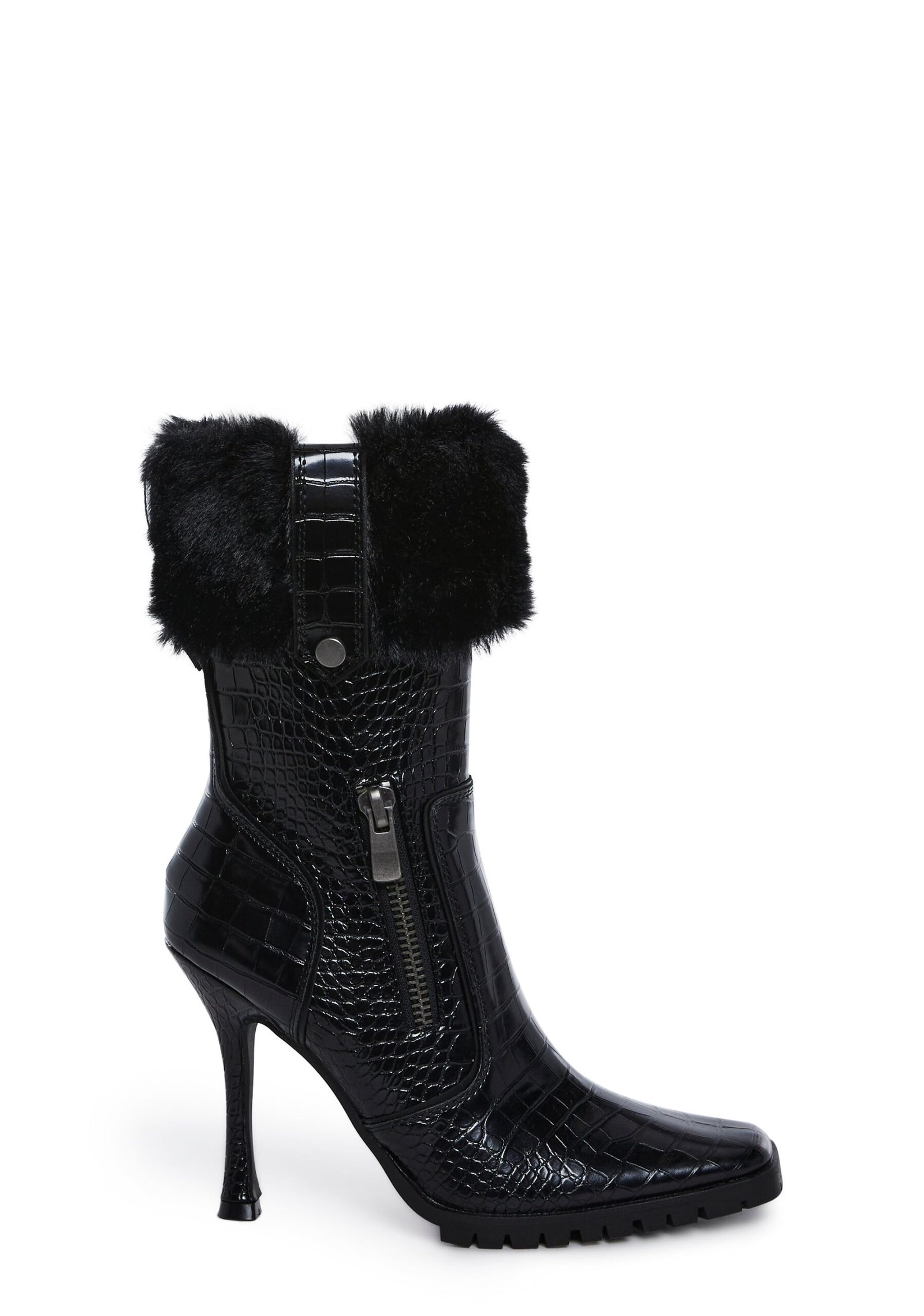 Call The Shots Heeled Boots - Black