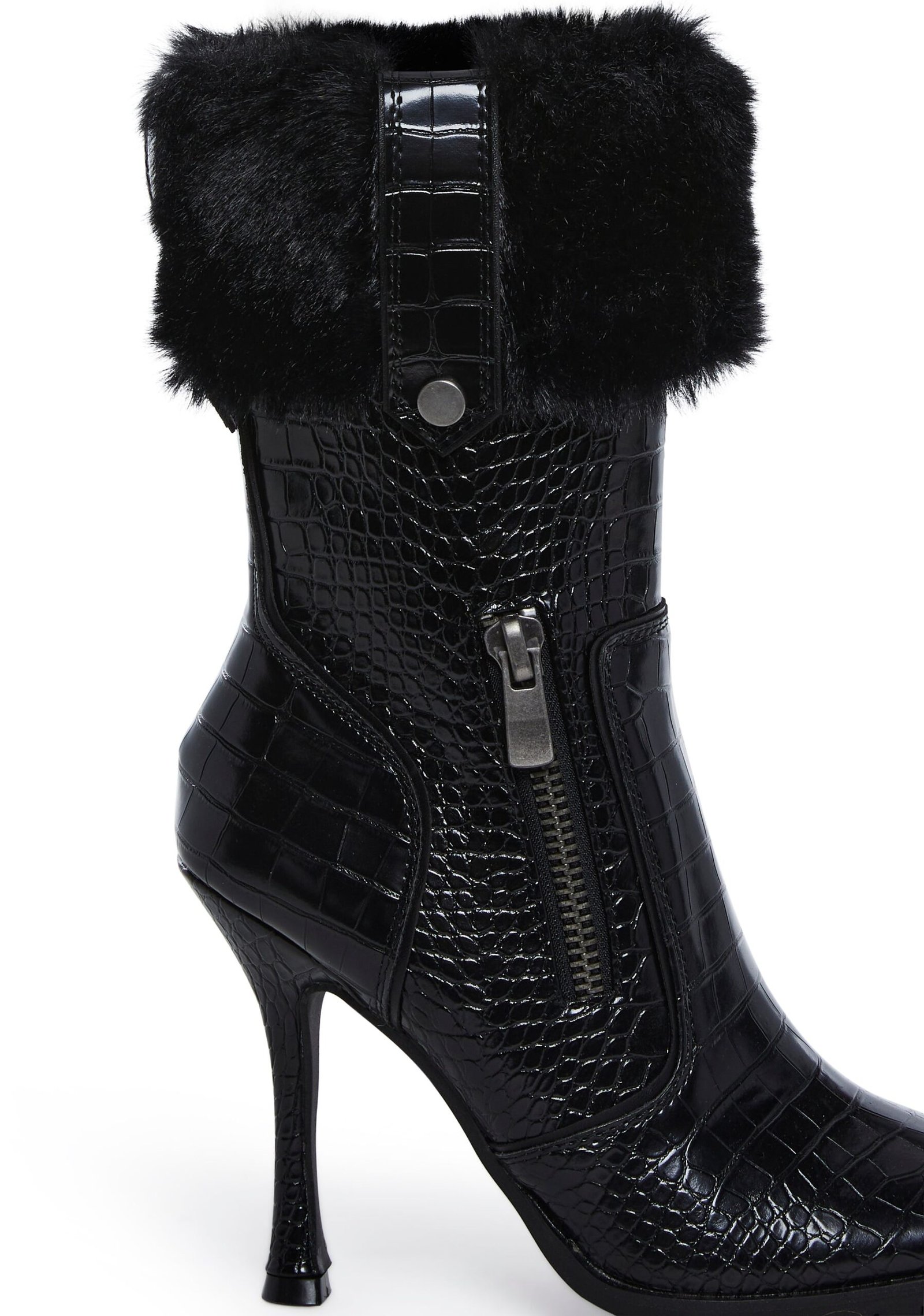 Call The Shots Heeled Boots - Black - Image 2