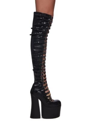 Thigh High Hardcore Dazzle Platform Boots
