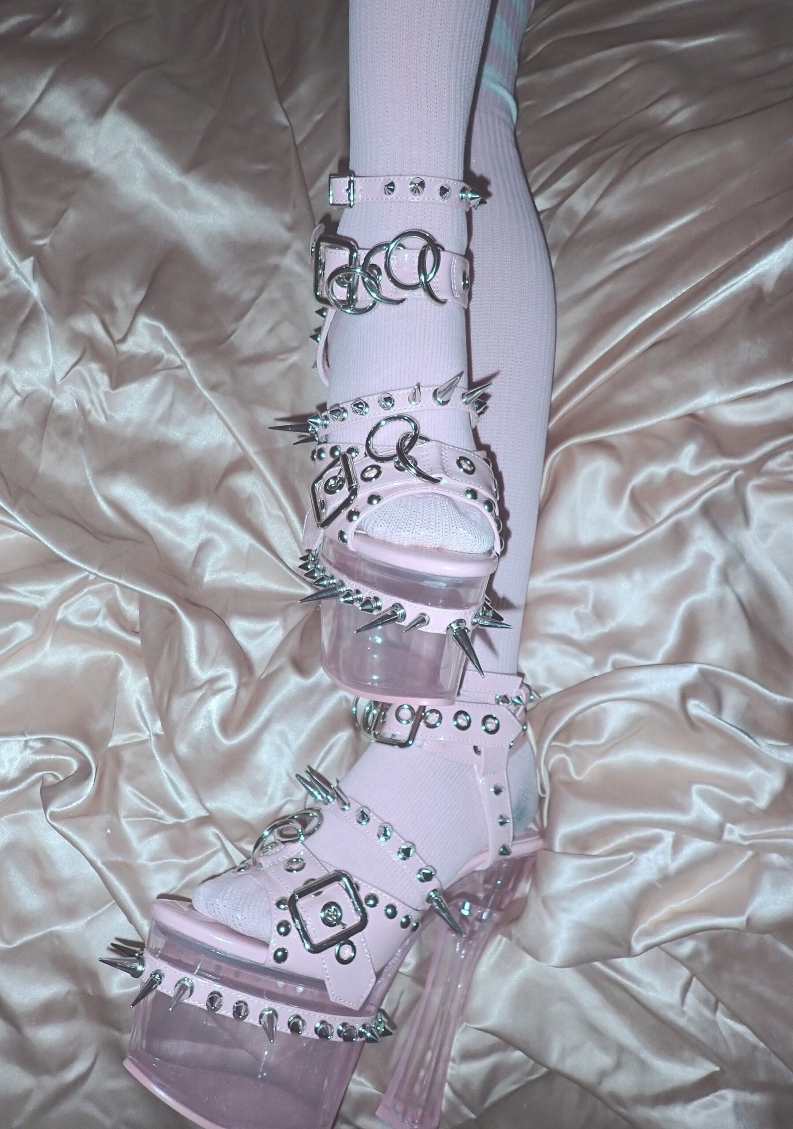 Romantic Misfit Platform Heels - Pink - Image 5