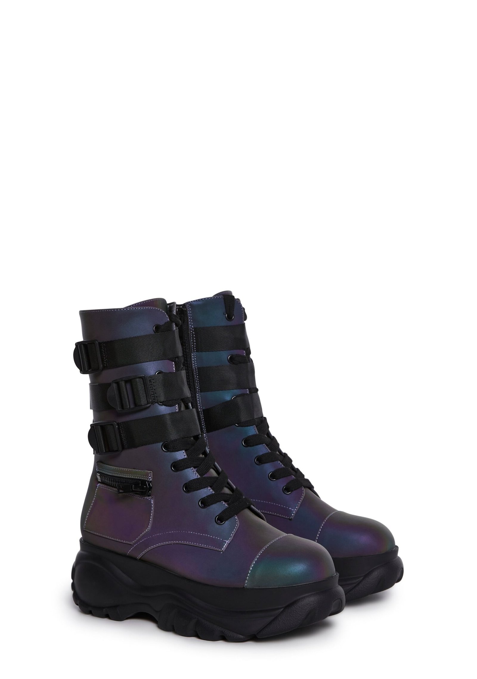 Mad Hustle Pocket Combat Boots - Reflective - Image 3
