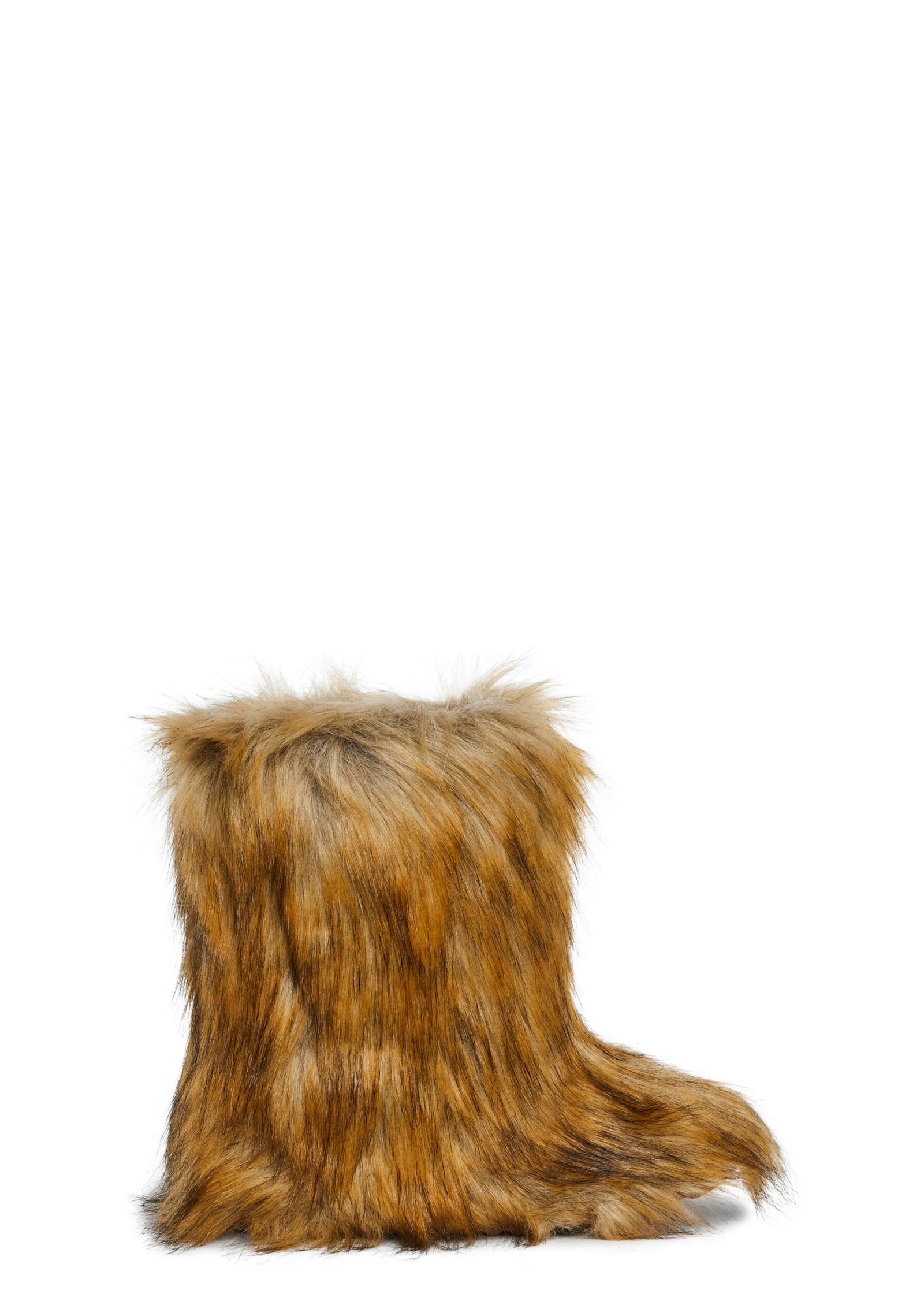 Beastie Faux Fur Booties