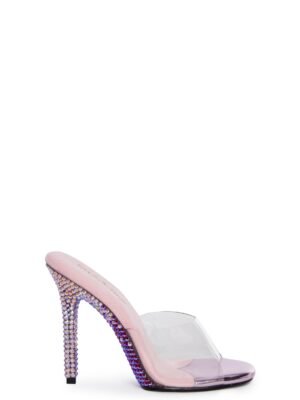 Gala-01 Rhinestone Clear Heels