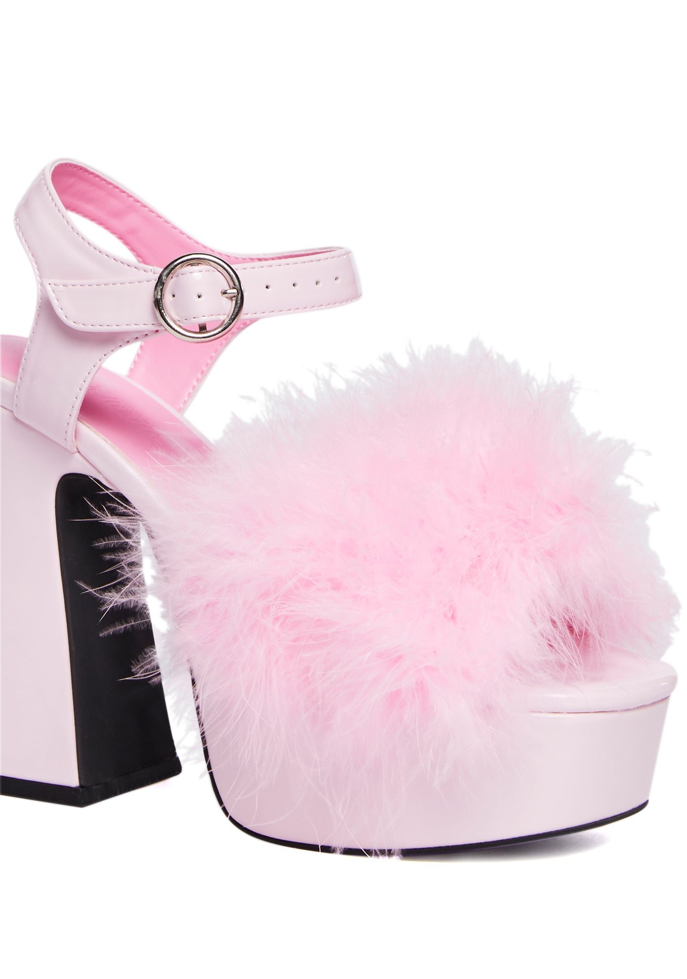 Blushin' N' Crushin' Marabou Heels - Image 2