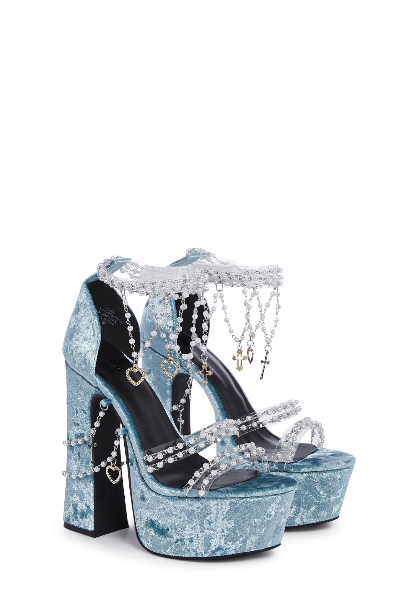 Holy Revelation Platform Heels - Baby Blue - Image 3