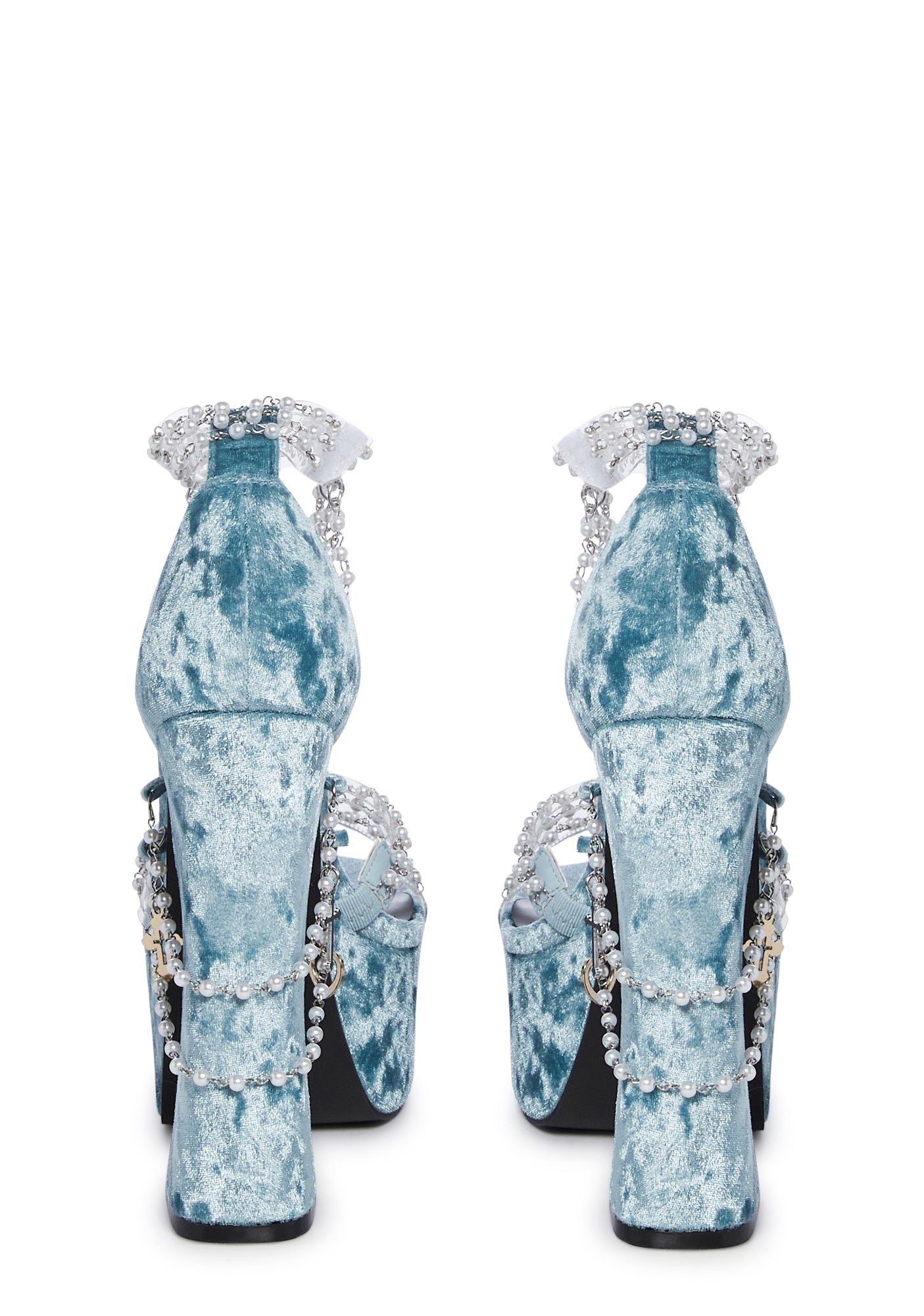 Holy Revelation Platform Heels - Baby Blue - Image 4