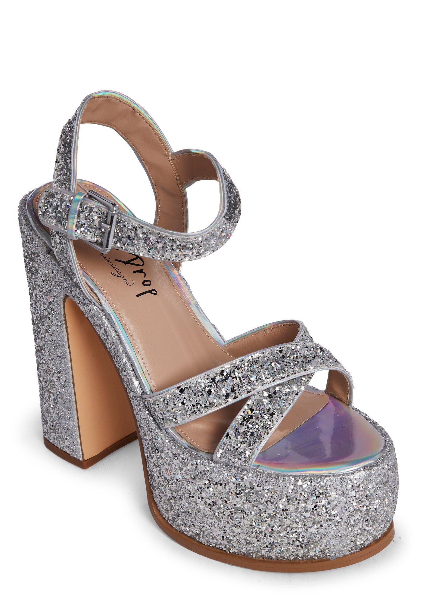 Ileen Platform Heels- Silver - Image 2