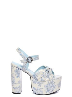 Love At Every Corner Platform Heels - White