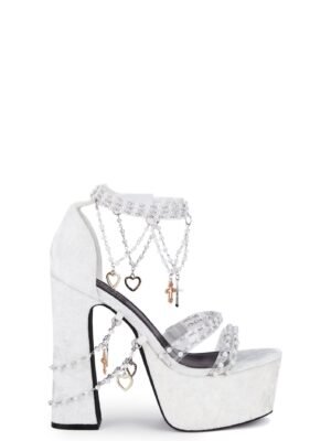 Holy Revelation Platform Heels - White