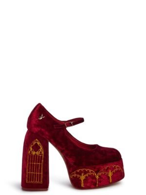 Feudal Fantasy Playboy Crushed Velvet Heels