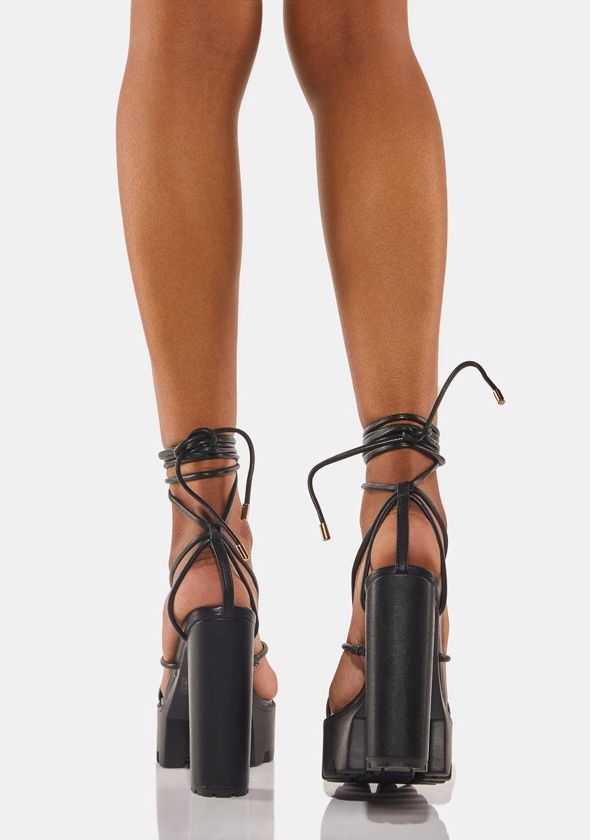 Pose For Me Strappy Heels - Image 4
