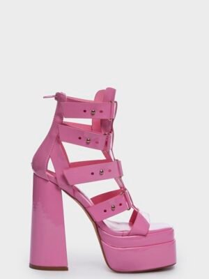 Pink Bibbi Platform Heels