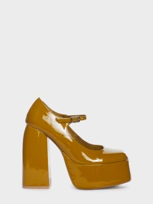 Honey Mustard Sweet Attitude Platform Heels