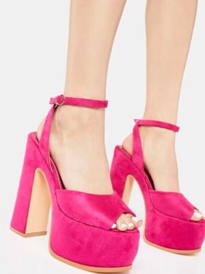 Fuchsia Vadin Platform Heels
