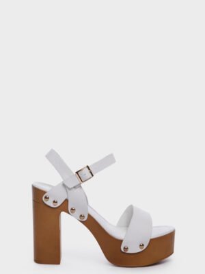 Blanc Easily Recognized Platform Heels